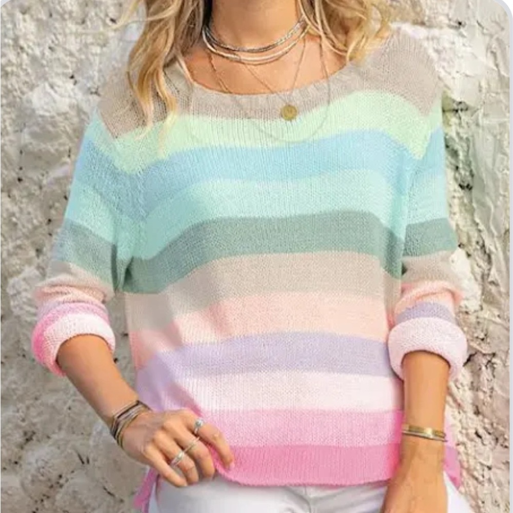 Wooden Ships Flower market cotton crew